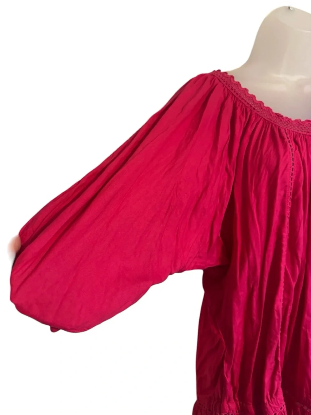 NWT  Pink Peasant Top  PLUS:   18/20    #C - Picture 4 of 10
